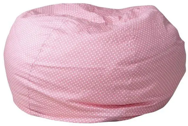 Alt view image 15 of 20 - Oversized Light Pink Dot Bean Bag Chair for Kids and Adults