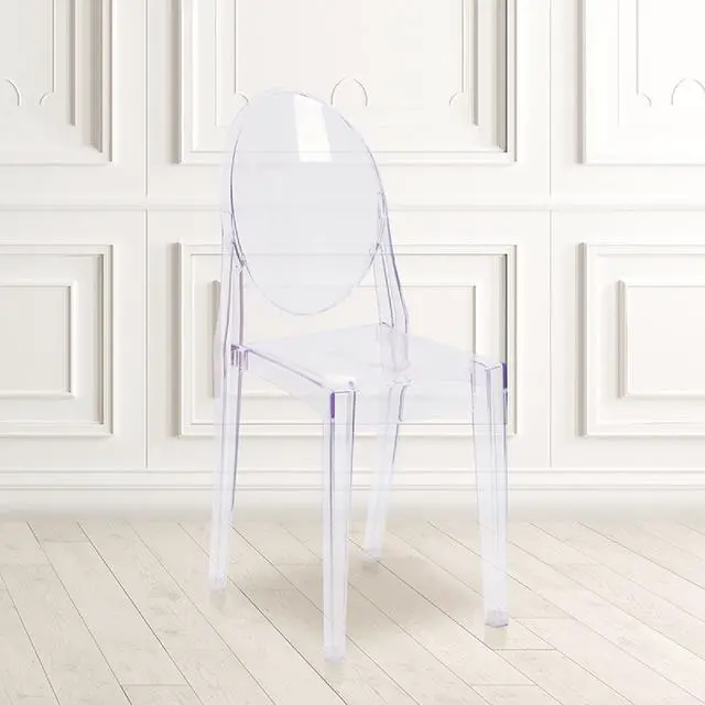 Alt view image 13 of 17 - 4 Pack Cheryl Ghost Side Chair in Transparent Crystal