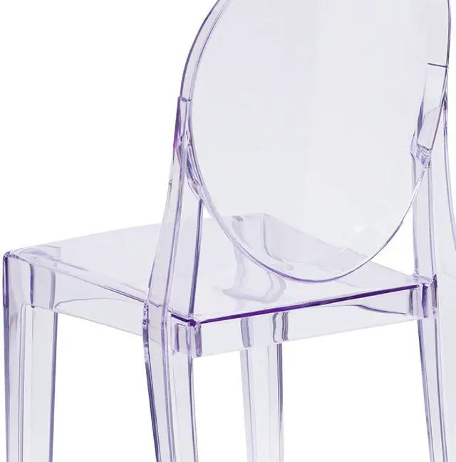 Alt view image 16 of 17 - 4 Pack Cheryl Ghost Side Chair in Transparent Crystal