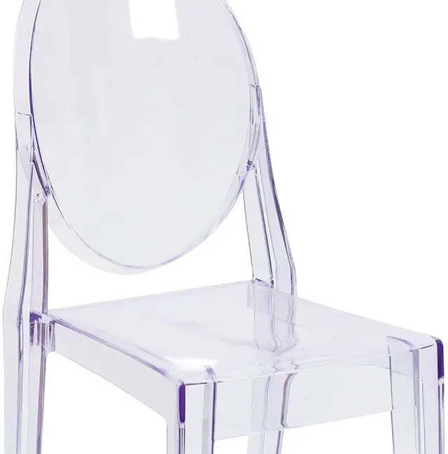 Alt view image 17 of 17 - 4 Pack Cheryl Ghost Side Chair in Transparent Crystal