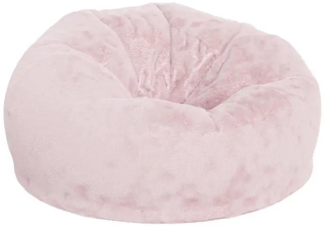 Alt view image 2 of 7 - Flash Furniture Oversized Bean Bag Chair for Kids and Adults, Set of 1, Blush Furry