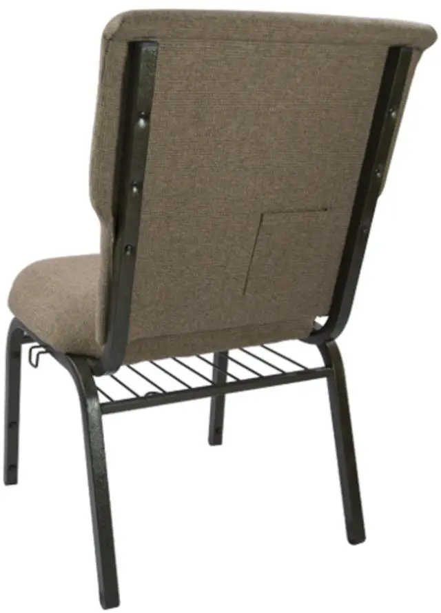 Alt view image 14 of 15 - Advantage Mixed Tan Discount Church Chair - 21 in. Wide
