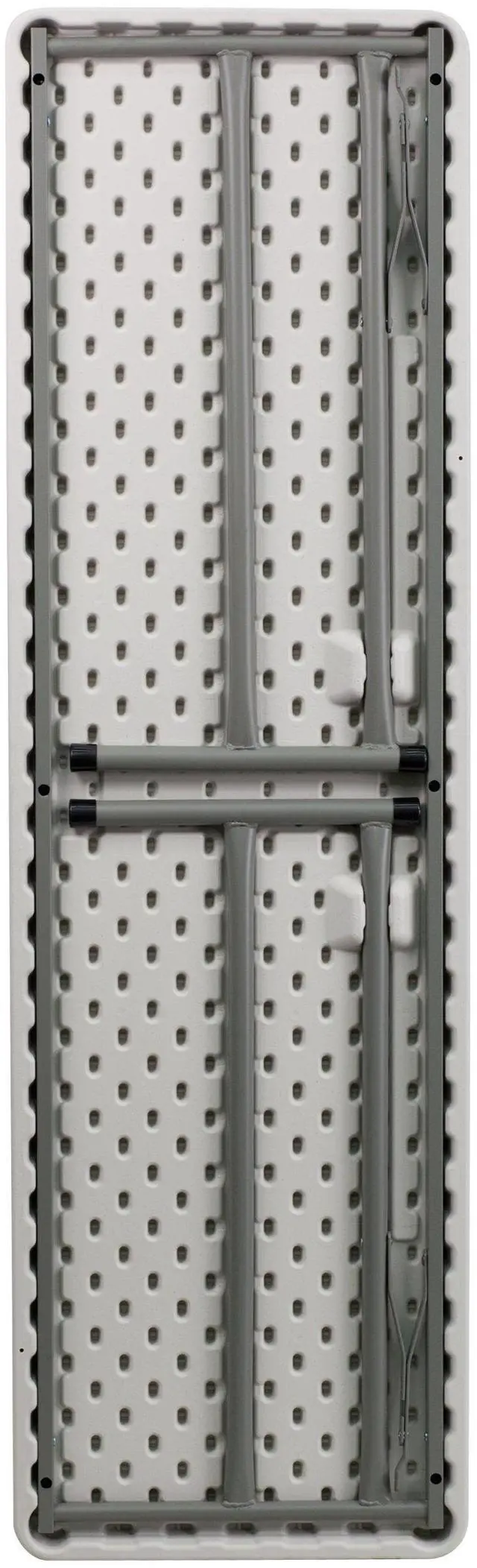 Alt view image 15 of 15 - 18''W x 60''L Granite White Plastic Folding Training Table