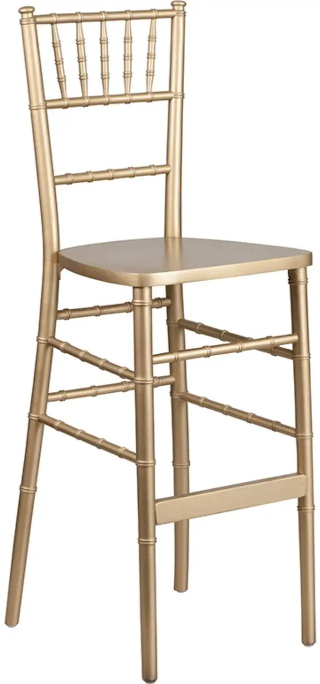 Alt view image 10 of 15 - Flash Furniture HERCULES Series Gold Wood Chiavari Barstool