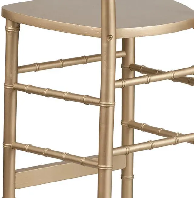Alt view image 15 of 15 - Flash Furniture HERCULES Series Gold Wood Chiavari Barstool