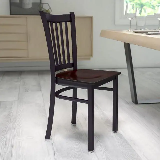Alt view image 15 of 20 - black restaurant chair XU-DG-6Q2B-VRT-WALW-GG