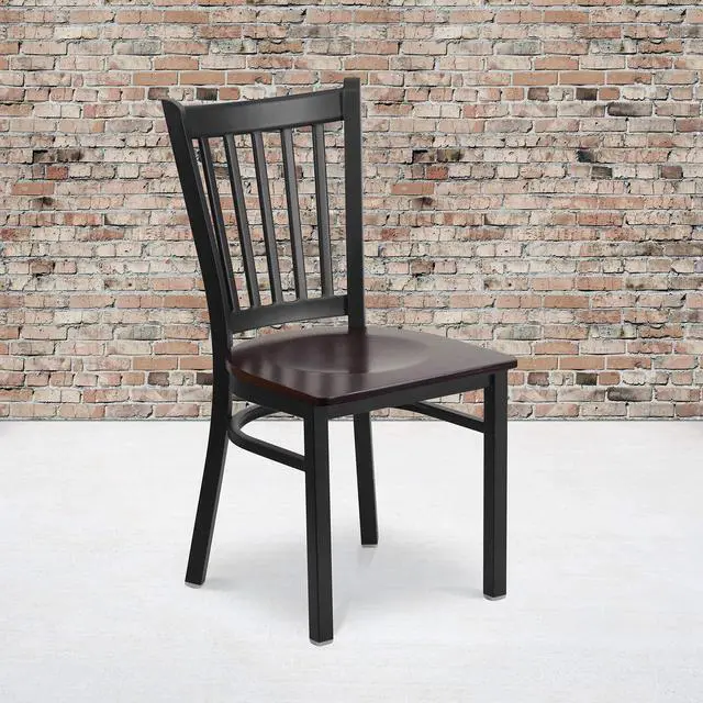 Alt view image 17 of 20 - black restaurant chair XU-DG-6Q2B-VRT-WALW-GG
