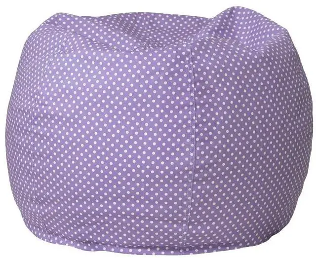 Alt view image 13 of 19 - Small Lavender Dot Bean Bag Chair for Kids and Teens