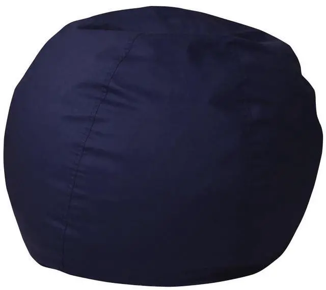 Alt view image 20 of 20 - Small Solid Navy Blue Kids Bean Bag Chair