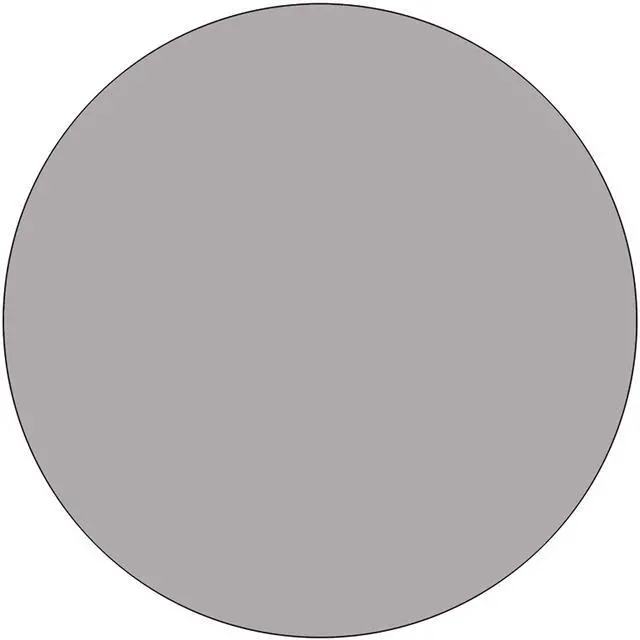 Alt view image 3 of 3 - Wren 42'' Round Grey Thermal Laminate Activity Table - Height Adjustable Short Legs