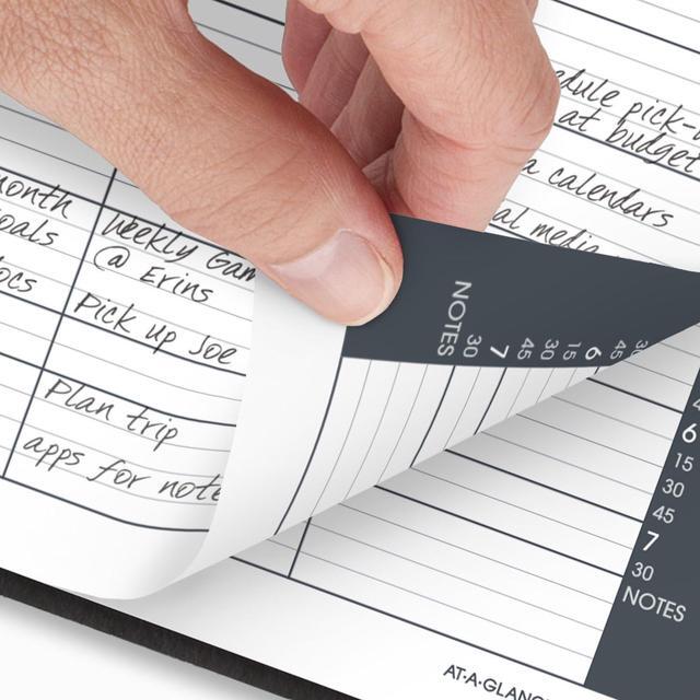 Alt view image 3 of 7 - 2025 AT-A-GLANCE® 8-Person Daily Appointment Book, 2-Volume Set, 8-1/2" x 11", Black, January To December, 7021205
