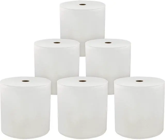 Alt view image 13 of 18 - Genuine Joe Hard Wound Roll Towel 1-Ply 7"x850' 6RL/CT White 96850