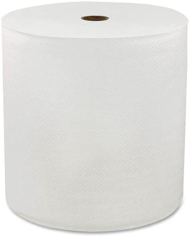 Alt view image 14 of 18 - Genuine Joe Hard Wound Roll Towel 1-Ply 7"x850' 6RL/CT White 96850