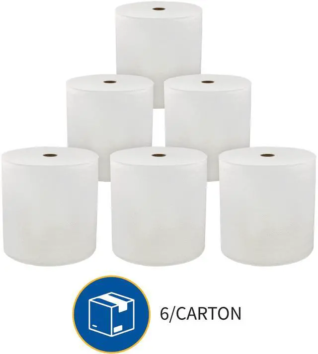 Alt view image 17 of 18 - Genuine Joe Hard Wound Roll Towel 1-Ply 7"x850' 6RL/CT White 96850