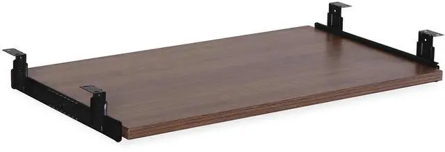 Alt view image 12 of 14 - Lorell Keyboard Tray 26" Walnut 69992