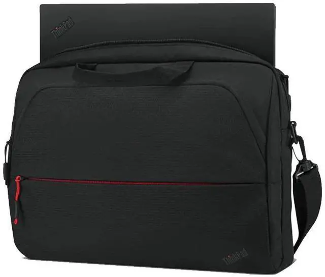 Alt view image 10 of 11 - lenovo carrying case for 13" to 14" - black - polyester, polyethylene terephthalate (pet) - shoulder strap - 10.4" height x 14.6" width x 2" depth