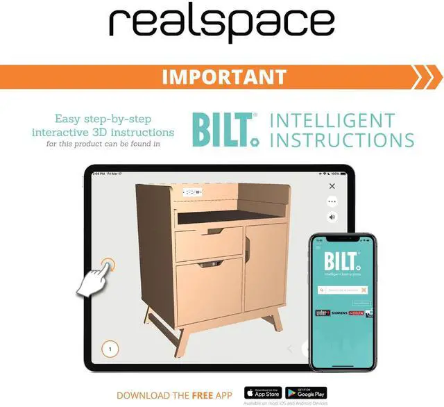Alt view image 7 of 7 - Realspace® Nashira 27"W Printer Stand With Charging Station, Light Oak/Gray