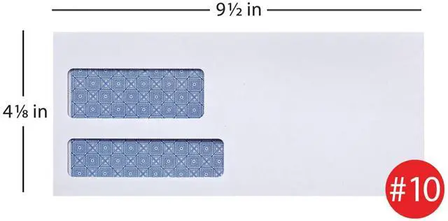 Alt view image 9 of 11 - Office Depot 100% Recycled Lift  Press(TM) Double-Window Envelopes, #10 (4 1/8in. x 9 1/2in.), White, Box Of 500, 76133