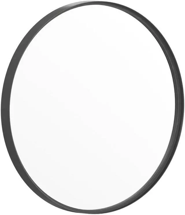 Alt view image 14 of 19 - Flash Furniture Jennifer Round Metal Framed Wall Mirror 27.5" Black (HFMHD75G412315)