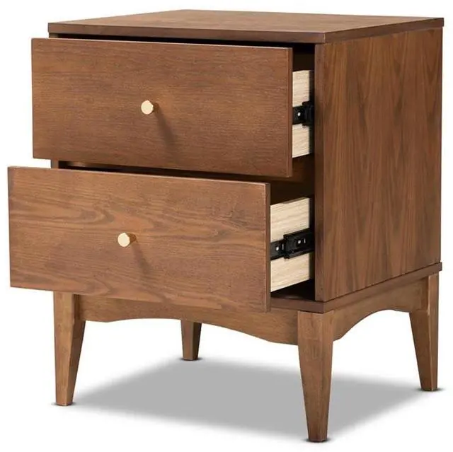 Alt view image 11 of 14 - BAXTON STUDIO 193-11301-ZORO Landis Mid-Century Ash Walnut Finished Wood