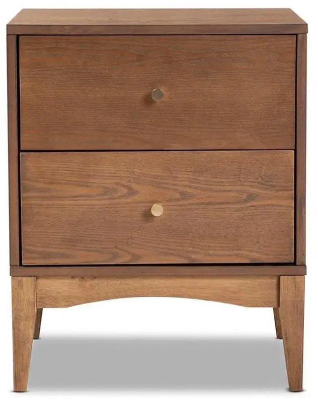 Alt view image 12 of 14 - BAXTON STUDIO 193-11301-ZORO Landis Mid-Century Ash Walnut Finished Wood