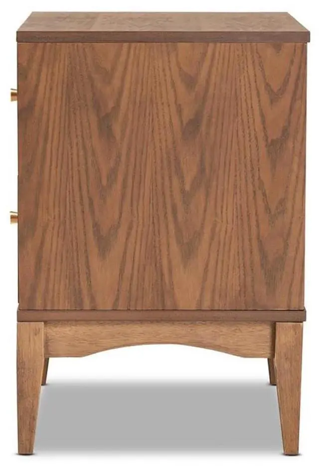 Alt view image 13 of 14 - BAXTON STUDIO 193-11301-ZORO Landis Mid-Century Ash Walnut Finished Wood