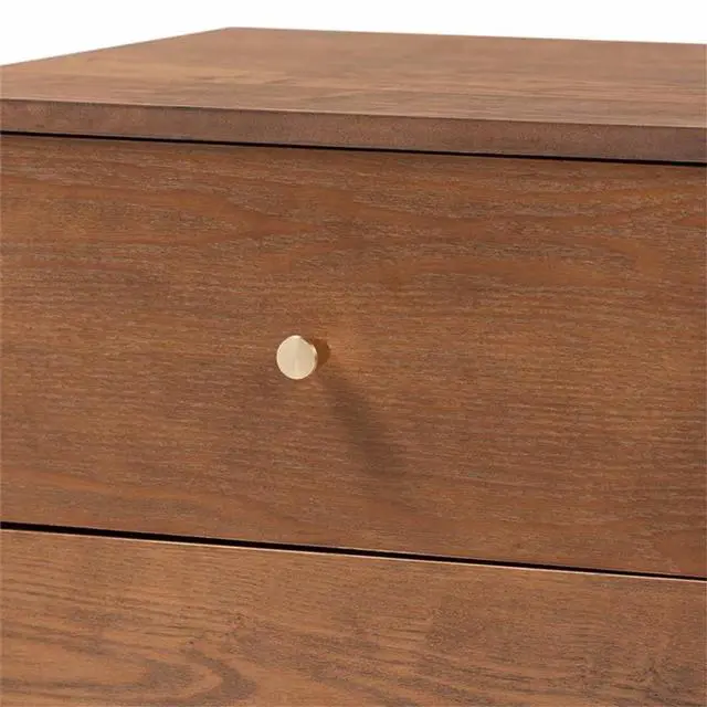 Alt view image 14 of 14 - BAXTON STUDIO 193-11301-ZORO Landis Mid-Century Ash Walnut Finished Wood