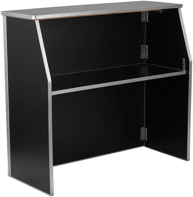 Alt view image 7 of 13 - 4' Black Laminate Foldable Bar
