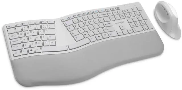 Alt view image 14 of 20 - Kensington Pro Fit K75407US Gray 2.4 GHz and Bluetooth Ergonomic Keyboard and Mouse