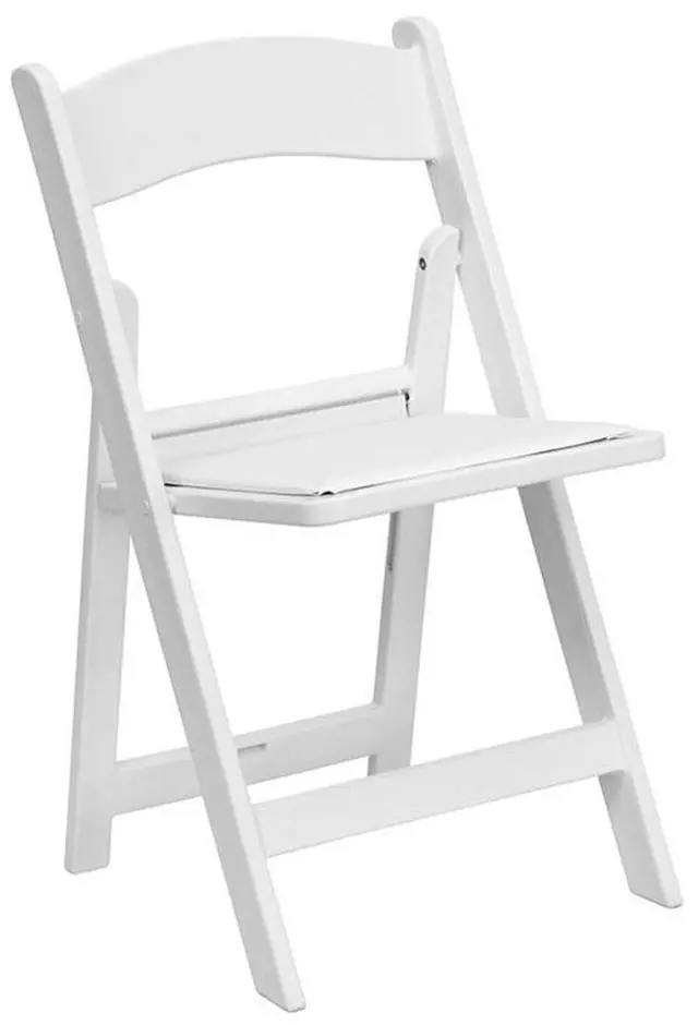 Alt view image 14 of 17 - Hercules Folding Chair - White Resin - 2 Pack 1000LB Weight Capacity Comfortable Event Chair - Light Weight Folding Chair
