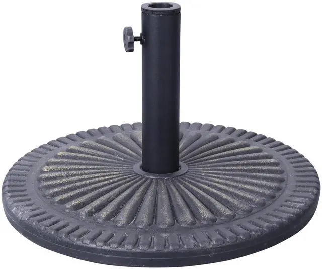 Alt view image 9 of 14 - Flash Furniture Kona Universal Cement Patio Umbrella Base Bronze (GMWLB49014ABR)