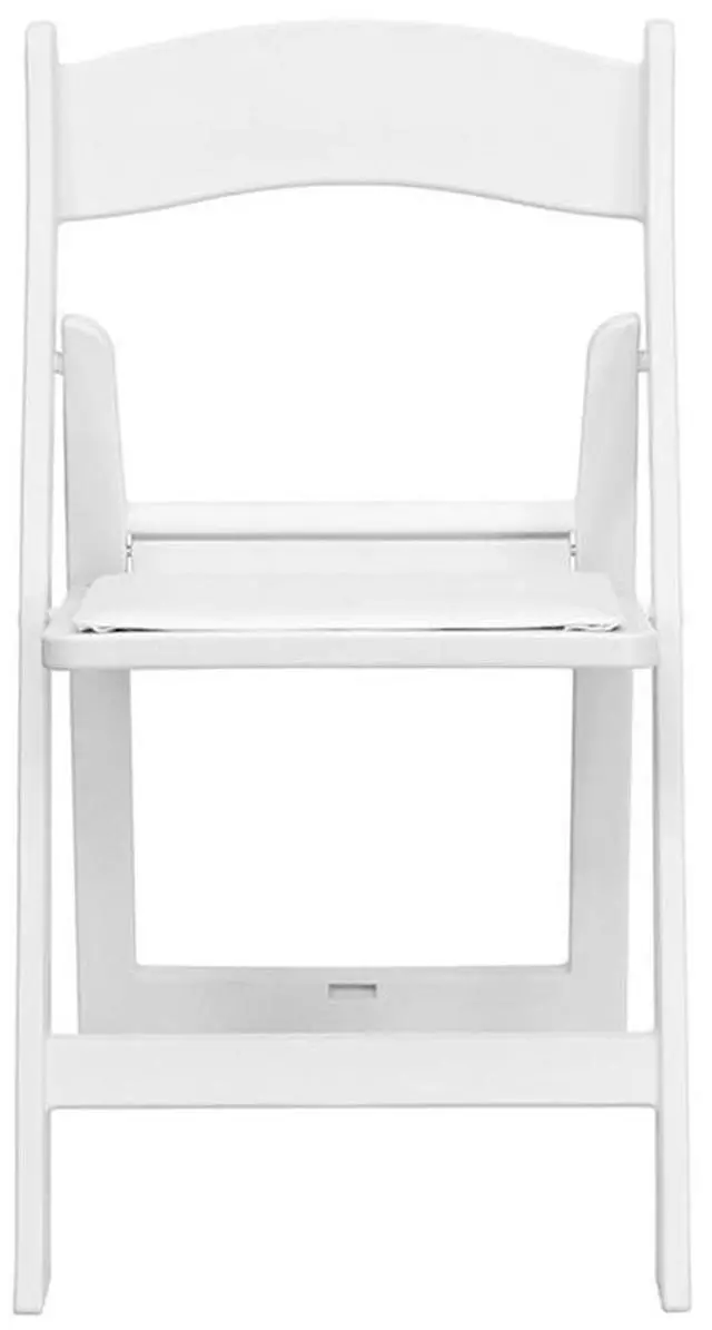 Alt view image 15 of 17 - Hercules Folding Chair - White Resin - 2 Pack 1000LB Weight Capacity Comfortable Event Chair - Light Weight Folding Chair