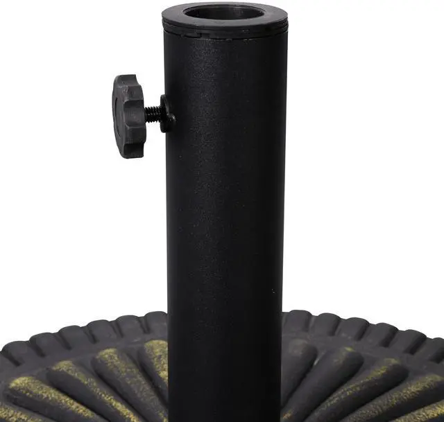 Alt view image 12 of 14 - Flash Furniture Kona Universal Cement Patio Umbrella Base Bronze (GMWLB49014ABR)