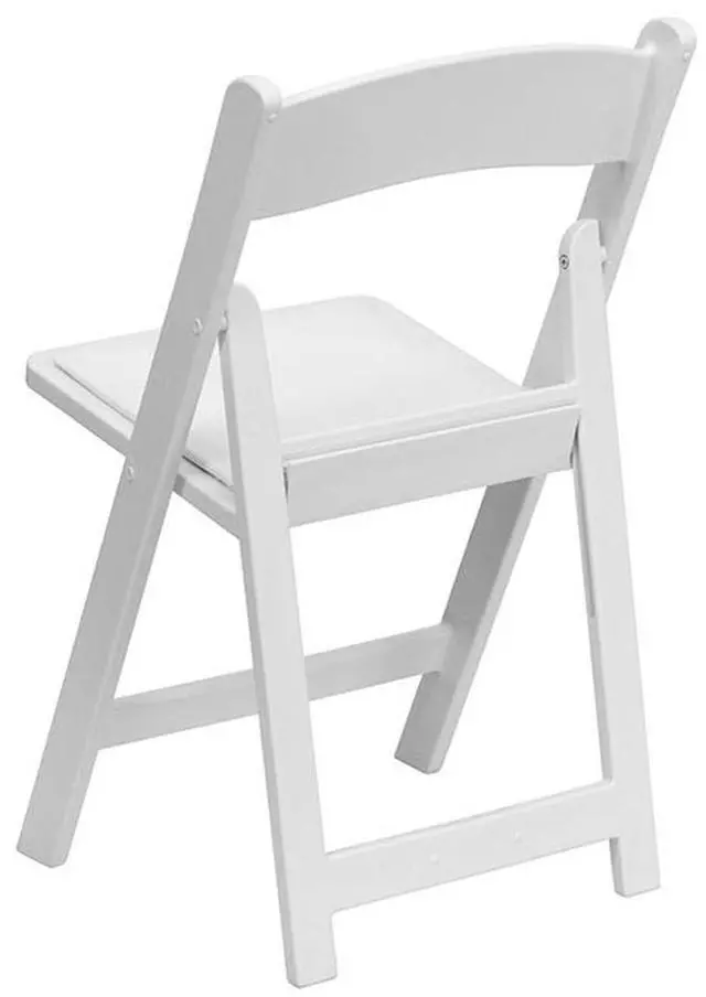Alt view image 16 of 17 - Hercules Folding Chair - White Resin - 2 Pack 1000LB Weight Capacity Comfortable Event Chair - Light Weight Folding Chair