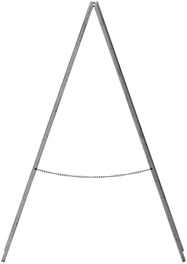 Alt view image 19 of 19 - Canterbury 40" x 20" Vintage Wooden A-Frame Magnetic Indoor/Outdoor Chalkboard Sign, Freestanding Double Sided Extra Large Message Board, Graywash