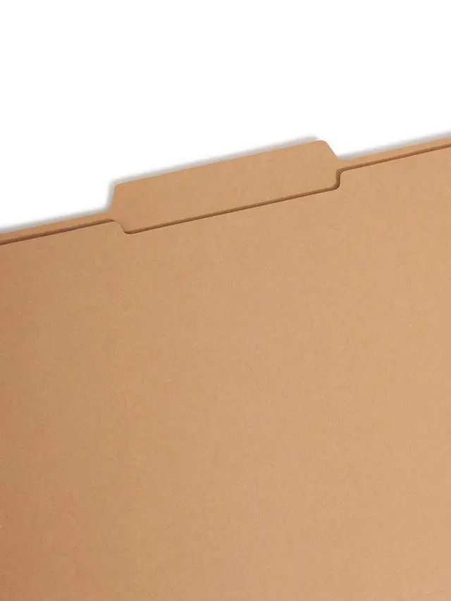 Alt view image 3 of 7 - Fastener File Folder, 2 Fasteners, Reinforced 2/5-Cut Tab Right of Center Position, Guide Height, Legal Size, Kraft, 50 per Box (19880)