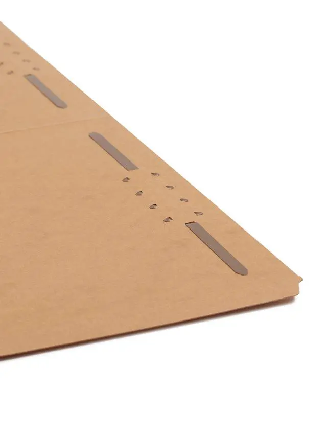 Alt view image 6 of 7 - Fastener File Folder, 2 Fasteners, Reinforced 2/5-Cut Tab Right of Center Position, Guide Height, Legal Size, Kraft, 50 per Box (19880)