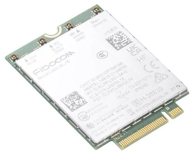 Alt view image 7 of 7 - Lenovo Fibocom L860-GL-16 CAT16 4G LTE WWAN Module for ThinkPad T16 Gen 1