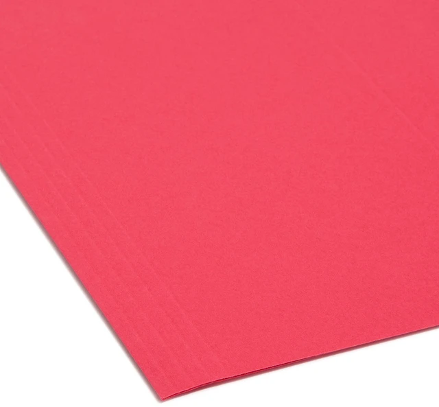 Alt view image 4 of 5 - FasTab Hanging File Folder, 1/3-Cut Built-in Tab, Letter Size, Assorted Primary Colors, 18 Count (64053)