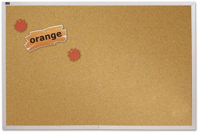 Alt view image 4 of 4 - Quartet ECKA406 4' x 6' Natural Cork Bulletin Board