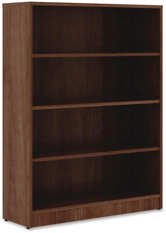 Main image of Lorell Walnut Laminate Bookcase, 48" x 36" x 12"