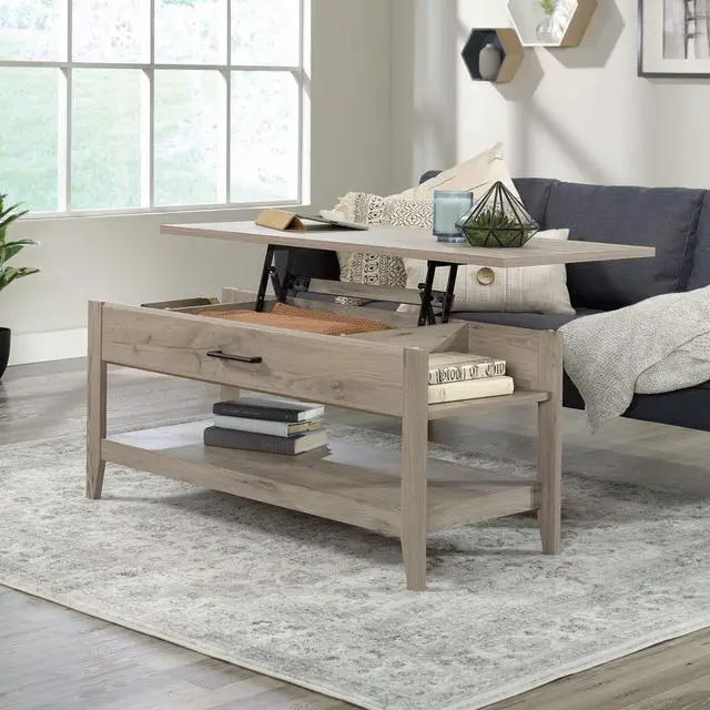 Alt view image 2 of 7 - Sauder Summit Station Laurel Oak Lift-Top Coffee Table, Laurel Oak Finish