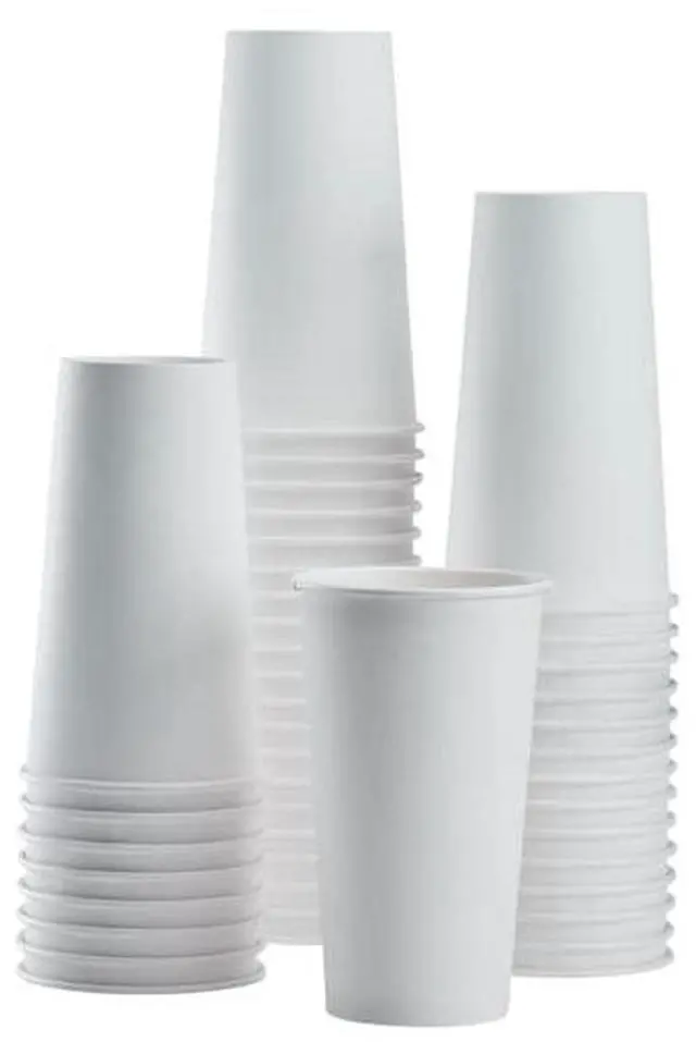 Alt view image 7 of 7 - Karat 20 oz Paper Hot Coffee Cups [600 ct] White Disposable Cup for Hot/ Cold Drinks and Beverages, 90mm (C-K520W)