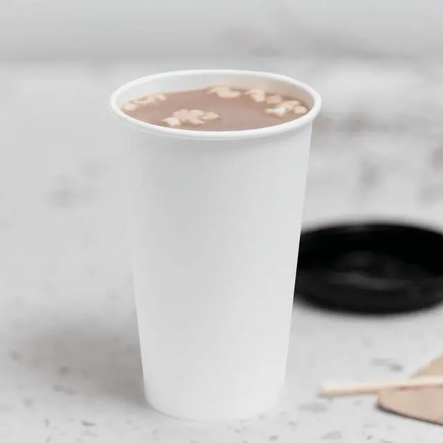 Alt view image 2 of 7 - Karat 16 oz Paper Coffee Cup [1,000 ct] White Disposable Cup for Hot/ Cold Drinks and Beverages 90mm (C-K516W)