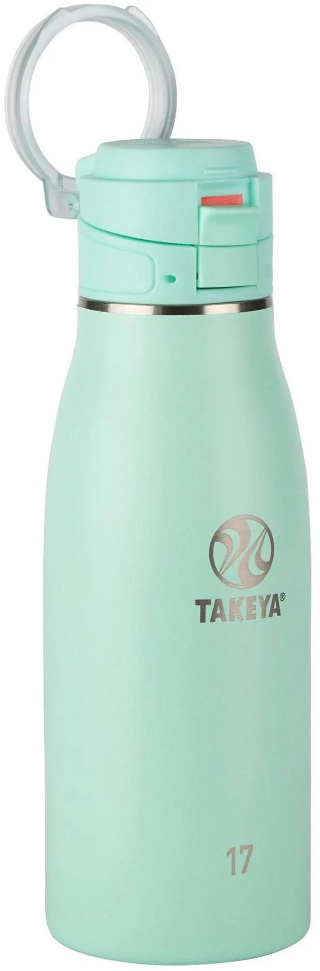 Main image of Takeya Traveler Insulated Travel Mug, Leak Proof Lid, 17 Ounce, Aqua