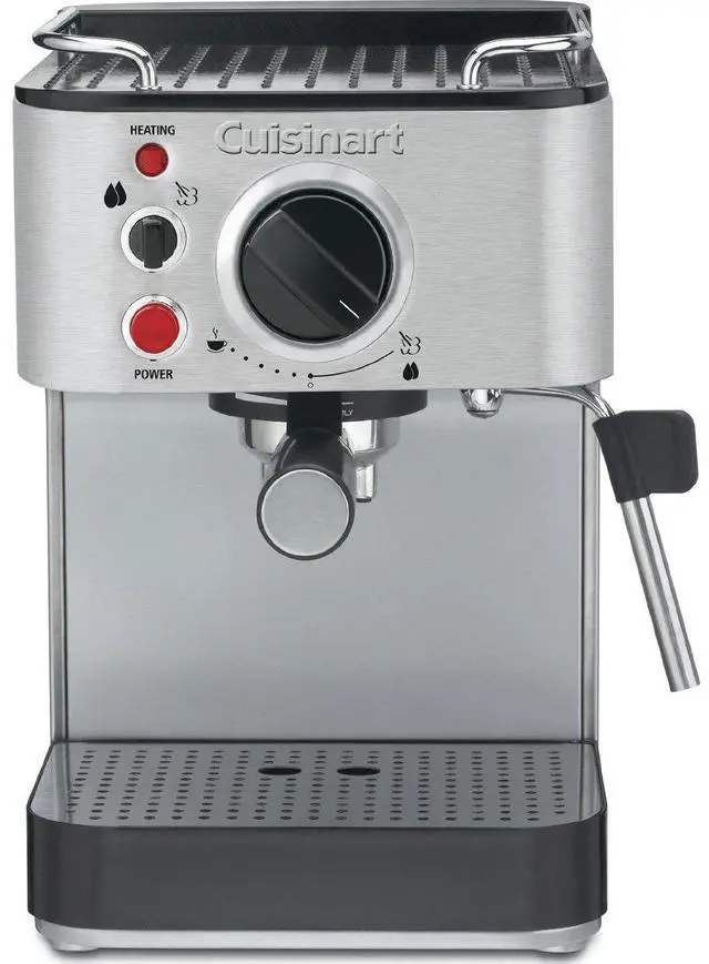 Alt view image 7 of 7 - Cuisinart EM-100NP1 1.66 Quart Maker Espresso Machine, Stainless Steel, Manual