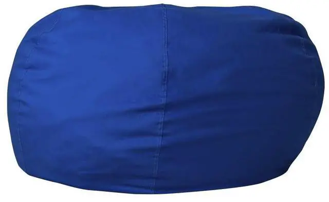 Alt view image 18 of 20 - Oversized Solid Royal Blue Bean Bag Chair