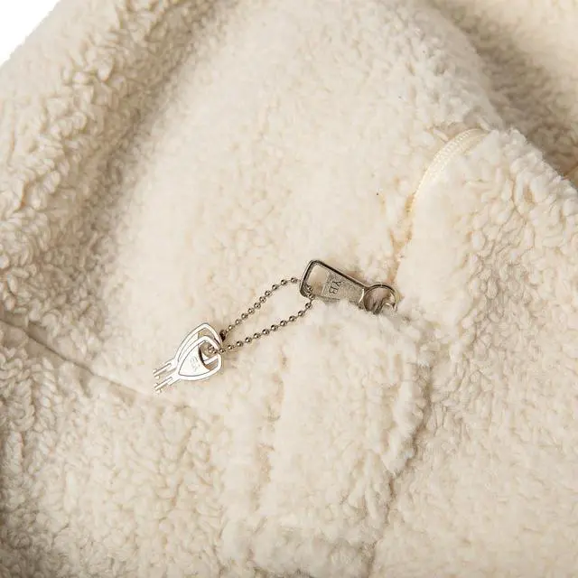 Alt view image 13 of 14 - Flash Furniture Duncan Sherpa Refillable Bean Bag Chair Natural (DGBEANLGSHRPNAT)