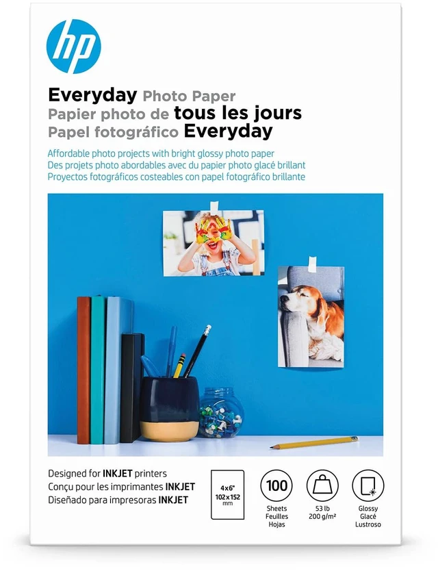 Main image of Everyday Photo Paper, Glossy, 4x6 in, 100 sheets (CR759A)