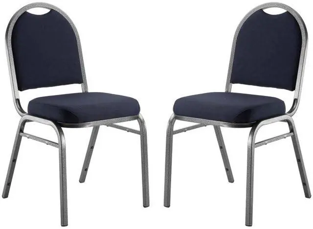 Main image of National Public Seating, 9200 Series Fabric Stack Chair, Primary Color Blue, Included (qty.) 1, Seating Type Dining Chair, Model# 9254-SV